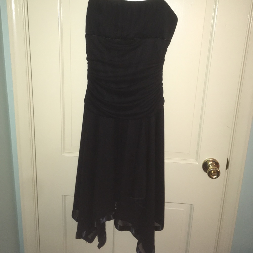 Black Formal Handkerchief Dress